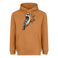Meerkat Downy Woodpecker Heavyweight Hoodie - LillyAllenDesigns