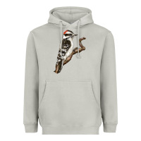 Moon Dust Downy Woodpecker Heavyweight Hoodie - LillyAllenDesigns