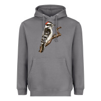 Storm Downy Woodpecker Heavyweight Hoodie - LillyAllenDesigns