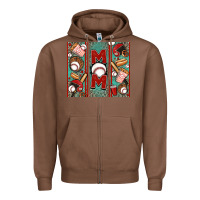 Chestnut baseball mom Zipper Hoodie - Jasminsmagicworld