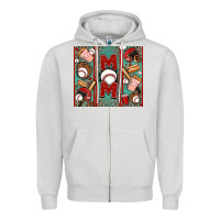 Dove Grey baseball mom Zipper Hoodie - Jasminsmagicworld