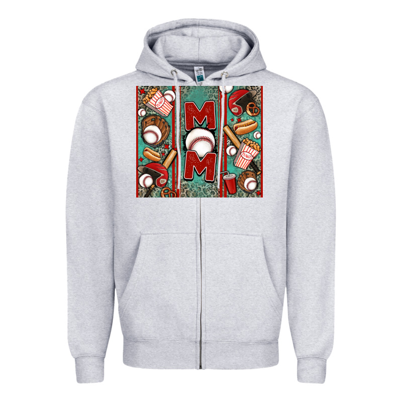 Baseball Mom Zipper Hoodie by Jasminsmagicworld | Teevron