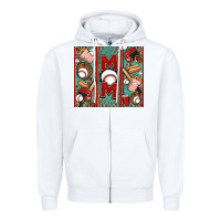 White baseball mom Zipper Hoodie - Jasminsmagicworld