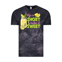 Cloud Black life is  make it sweet Vintage Tee - texasbilliewilder