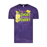 Cloud Purple life is  make it sweet Vintage Tee - texasbilliewilder