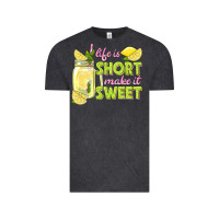 Vintage Black life is  make it sweet Vintage Tee - texasbilliewilder