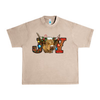 French Oak christmas joy cow Urban Heavy Tee - RanaPortraitStore