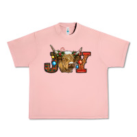 Salmon christmas joy cow Urban Heavy Tee - RanaPortraitStore