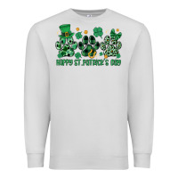 Dove Grey happy st.patrick's day Premium Sweatshirt - MaliasSmallBusiness
