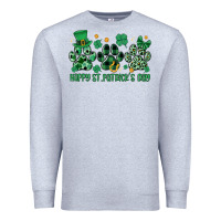 Heather Grey happy st.patrick's day Premium Sweatshirt - MaliasSmallBusiness