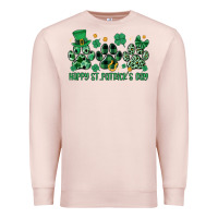 Pale Pink happy st.patrick's day Premium Sweatshirt - MaliasSmallBusiness
