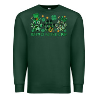 Sports Green happy st.patrick's day Premium Sweatshirt - MaliasSmallBusiness