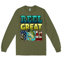 Army Green reely great dad Long Sleeve Tee - HRA Design Shop