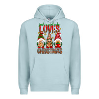 Blue Mist Just a girl who loves Christmas Premium Hoodie - NancyCooperArtShop