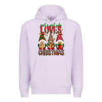 Lilac Just a girl who loves Christmas Premium Hoodie - NancyCooperArtShop