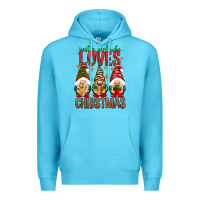 Ocean Blue Just a girl who loves Christmas Premium Hoodie - NancyCooperArtShop