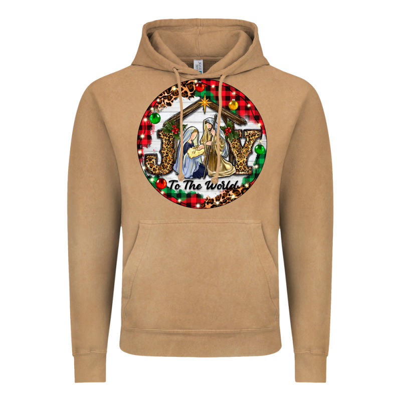 Christmas Joy To The World Vintage Hoodie by RanaPortraitStore | Teevron