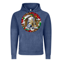Vintage Denim Christmas Joy To The World Vintage Hoodie - RanaPortraitStore