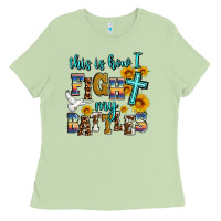 Matcha this is how i fight my battles Ladies Tee - AdoDesignShop