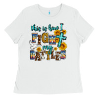 White this is how i fight my battles Ladies Tee - AdoDesignShop