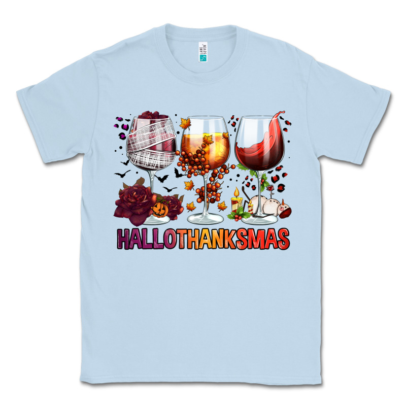 Hallothanksmas Halloween Thanksgiving  Christmas Wine Classic Tee by FaDigitalArtStudio | Teevron