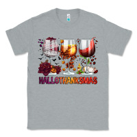 Heather Grey hallothanksmas halloween thanksgiving  christmas wine Classic Tee - FaDigitalArtStudio
