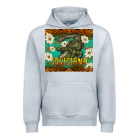 Heather Grey louisiana alligator tumbler Urban Hoodie - BarkalooDesign