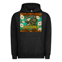 Pigment Black louisiana alligator tumbler Urban Hoodie - BarkalooDesign