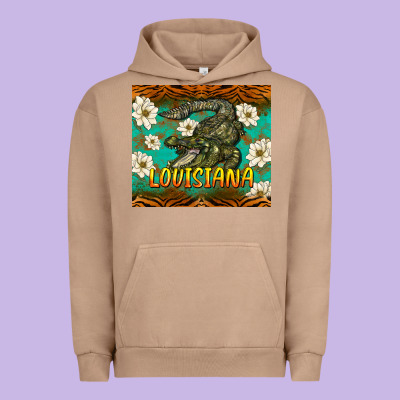 Louisiana Alligator Tumbler Urban Hoodie Designed By Barkaloodesign