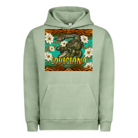 Pigment Oil Green louisiana alligator tumbler Urban Hoodie - BarkalooDesign