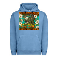 Pigment Pebble Blue louisiana alligator tumbler Urban Hoodie - BarkalooDesign