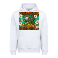 White louisiana alligator tumbler Urban Hoodie - BarkalooDesign