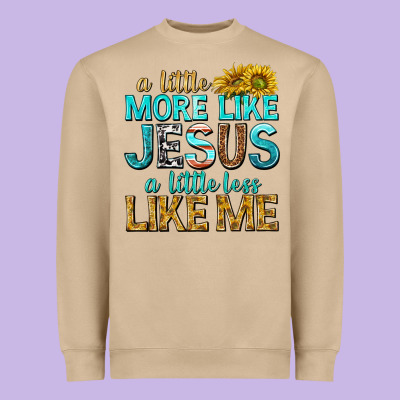 Heavyweight Sweatshirt a little more like jesus a little less like me