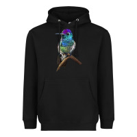 Black Rivoli`s Hummingbird Heavyweight Hoodie - LillyAllenDesigns
