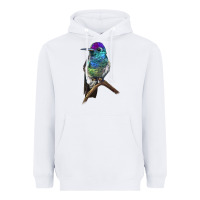 White Rivoli`s Hummingbird Heavyweight Hoodie - LillyAllenDesigns
