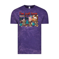 Cloud Purple i'm just here for the snacks Vintage Tee - Zillion Design Studio