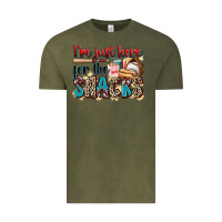 Vintage Olive i'm just here for the snacks Vintage Tee - Zillion Design Studio