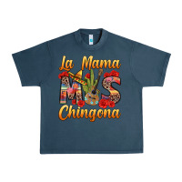 Midnight Navy La Mama mas Chingona Urban Heavy Tee - texasbilliewilder
