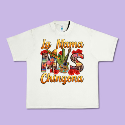La Mama Mas Chingona Urban Heavy Tee Designed By Texasbilliewilder