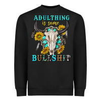 Black adulthing is some bullshit with sanflowers and gamstone  tbw Heavyweight Sweatshirt - texasbilliewilder