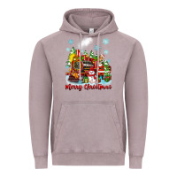 Vintage Zinc merry christmas polar express Vintage Hoodie - Zillion Design Studio