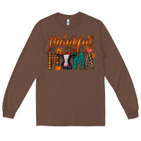 Chestnut thankful mama holstein cow Long Sleeve Tee - RacoonDesign
