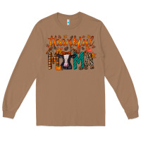 Toasted Coconut thankful mama holstein cow Long Sleeve Tee - RacoonDesign