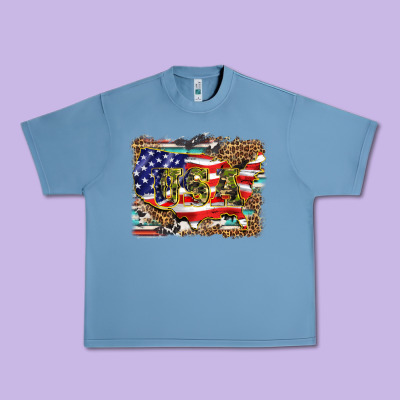 Western America Map Usa Urban Heavy Tee Designed By Barkaloodesign