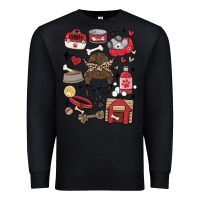 Black can't talk right now i'm busy doing dog mom Premium Sweatshirt - MaliasSmallBusiness
