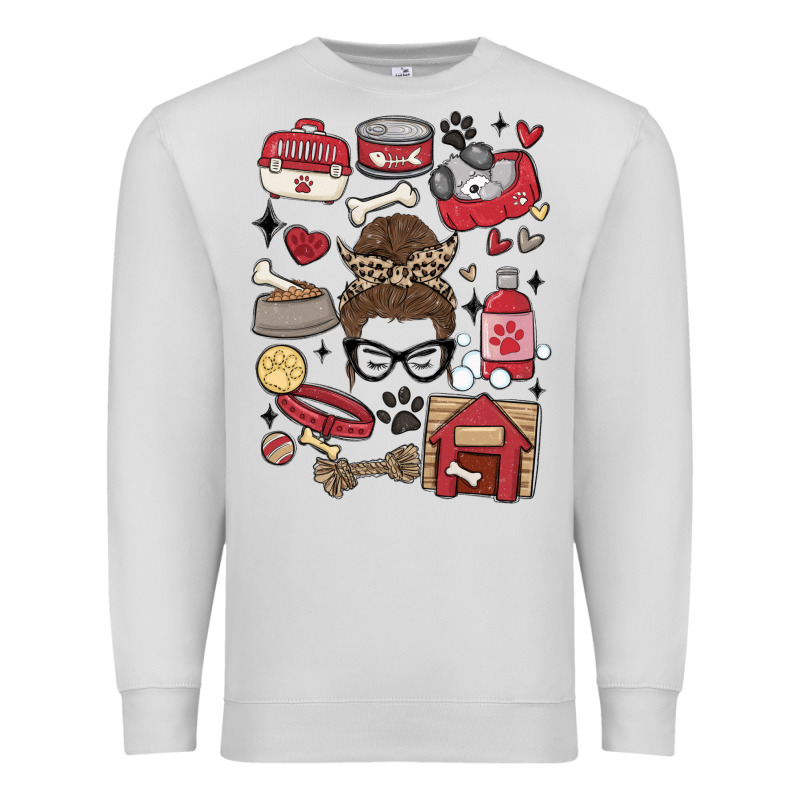 Can't Talk Right Now I'm Busy Doing Dog Mom Premium Sweatshirt by MaliasSmallBusiness | Teevron