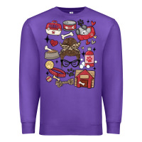 Purple can't talk right now i'm busy doing dog mom Premium Sweatshirt - MaliasSmallBusiness