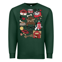 Sports Green can't talk right now i'm busy doing dog mom Premium Sweatshirt - MaliasSmallBusiness