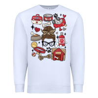 White can't talk right now i'm busy doing dog mom Premium Sweatshirt - MaliasSmallBusiness