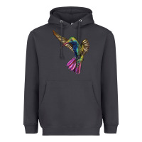 Smoke Broad Billed Hummingbird Heavyweight Hoodie - LillyAllenDesigns